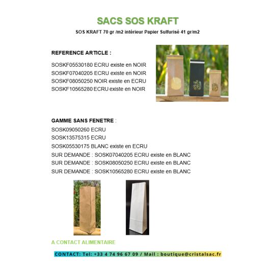 SAC SOS KRAFT  SAC SOS KRAFT