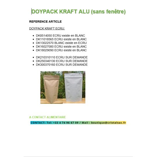 DOYPACK KRAFT DOYPACK KRAFT