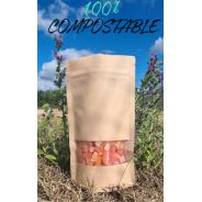DOYPACK KRAFT FENETRE 100% COMPOSTABLE
