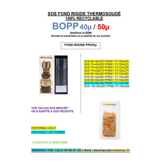 SOS FOND RIGIDE PP600µ
